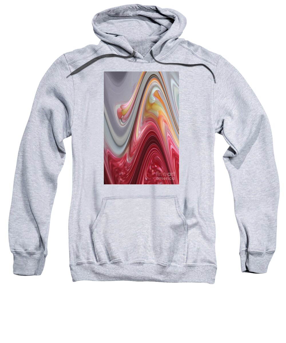 Abstract Sweatshirt featuring the digital art Marble by Alice Terrill