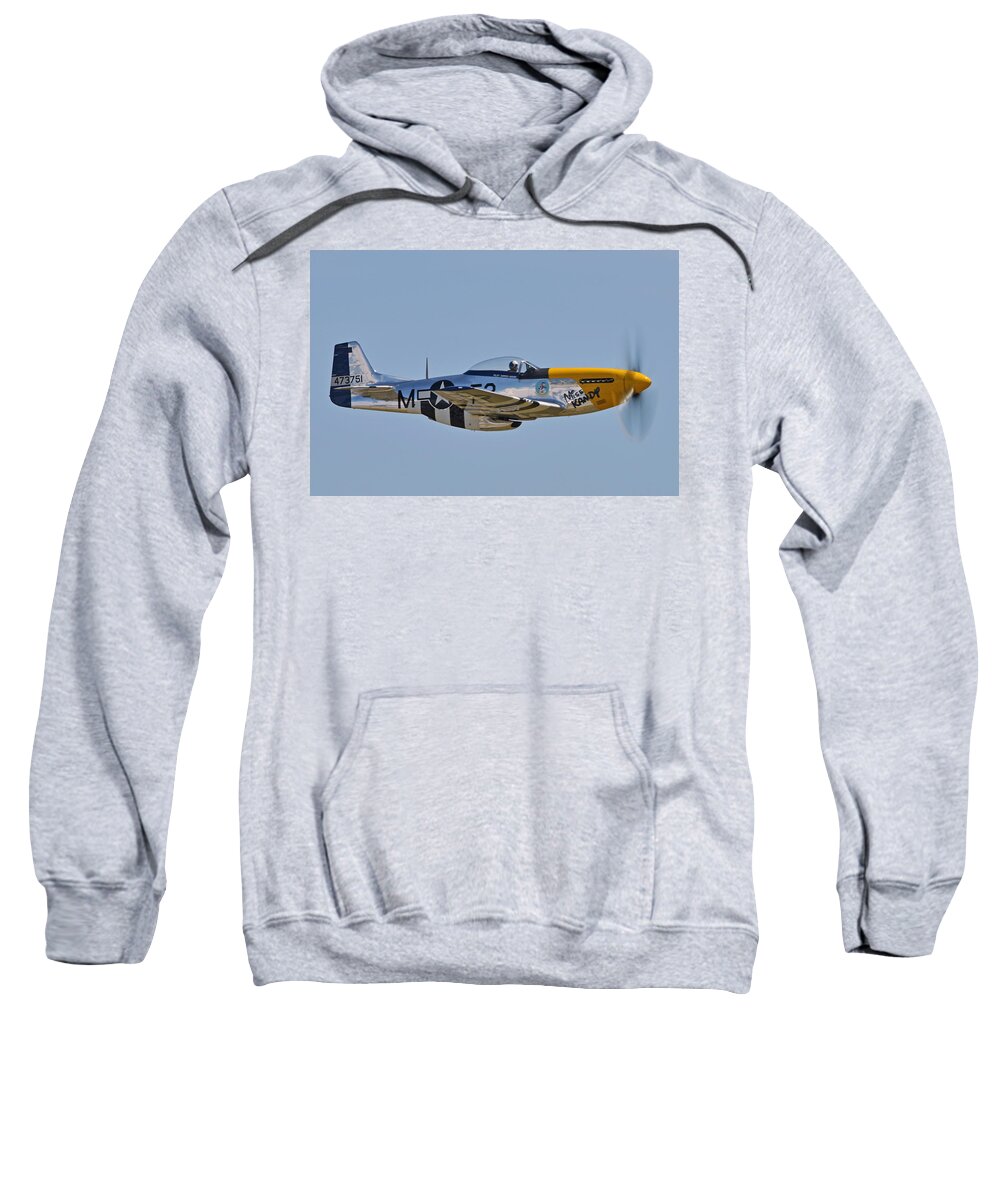 P51 Mustang Sweatshirt featuring the photograph Miss Kandy by Jeff Cook