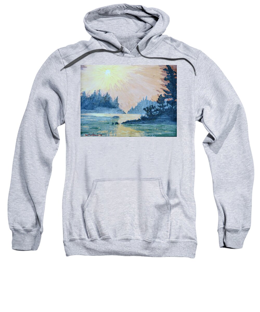 Landscape Sweatshirt featuring the painting Morning Mist by Ian MacDonald