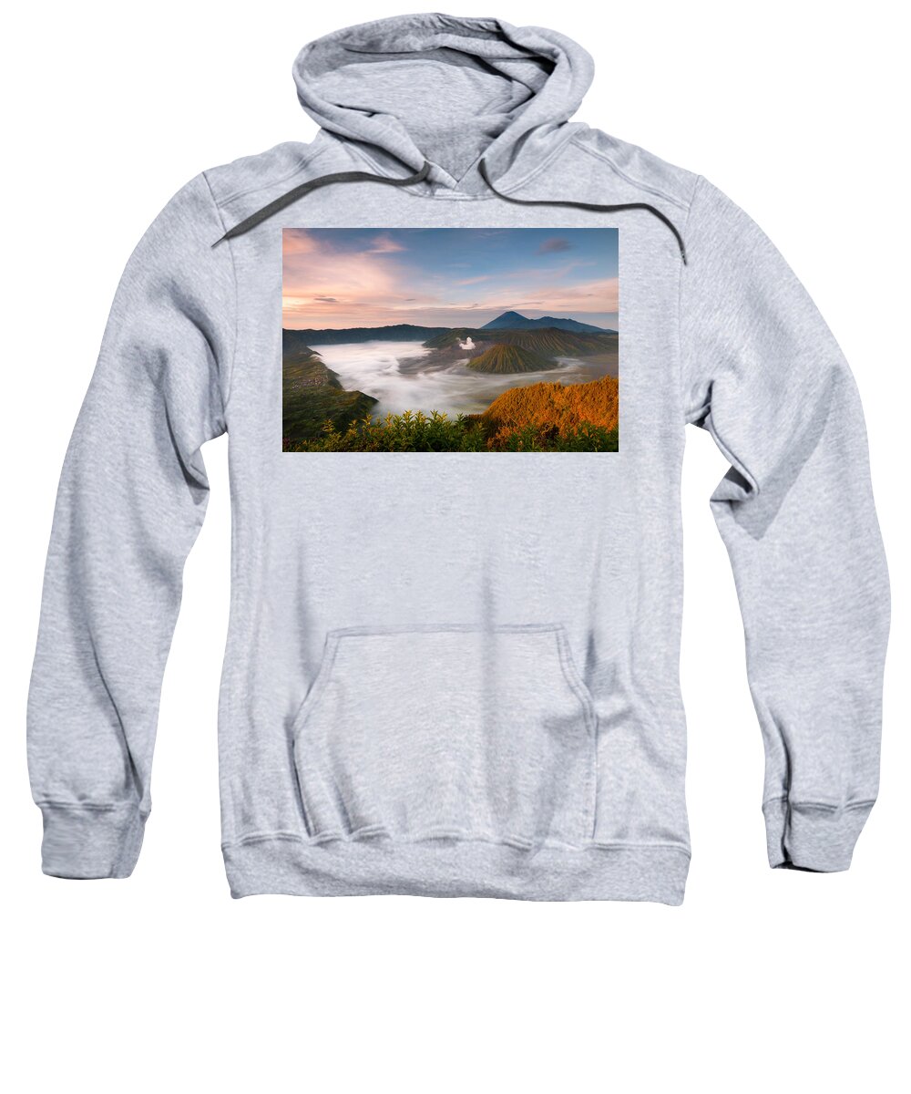 Mount Bromo Sweatshirt featuring the photograph Mount Bromo Sunrise by Andrew Kumler