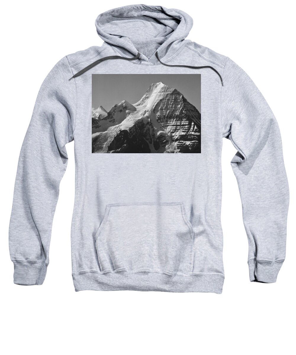 Mt. Robson Sweatshirt featuring the photograph Mt. Robson NE Ice Face by Ed Cooper Photography