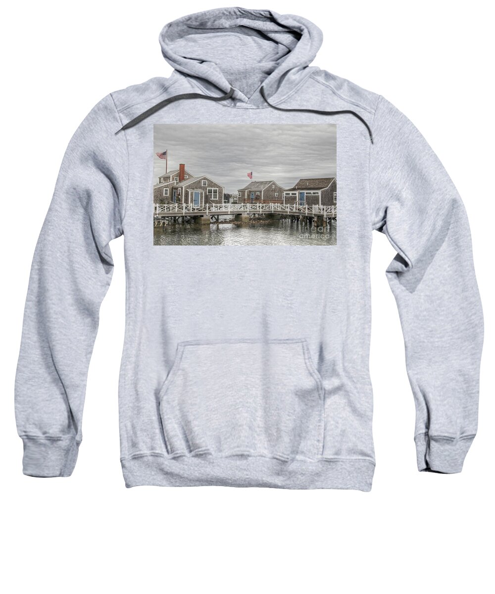 Massachusetts Sweatshirt featuring the photograph Nantucket Days by Karin Pinkham