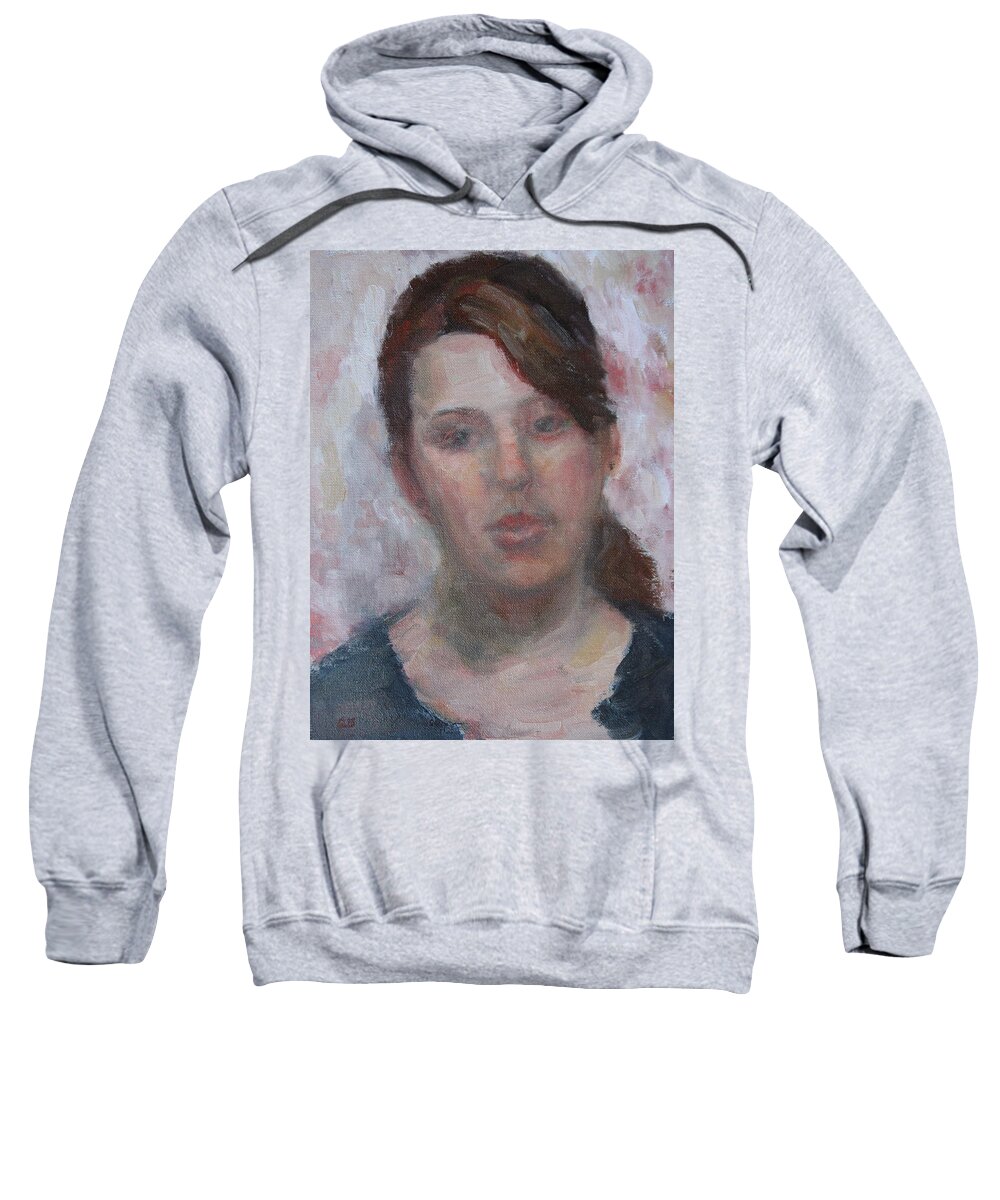 Quin Sweetman Sweatshirt featuring the painting Neisje by Quin Sweetman
