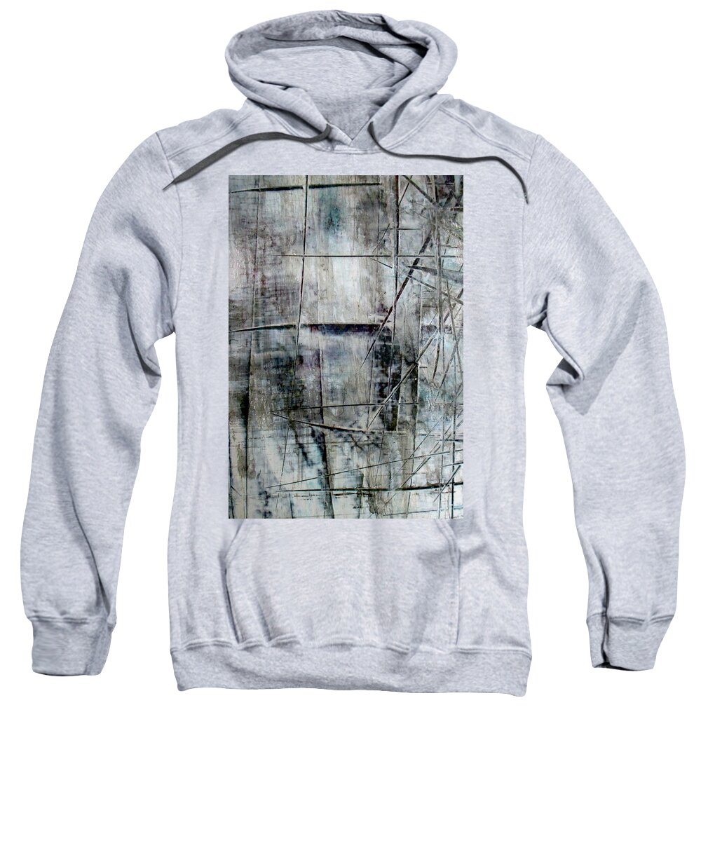 Abstract Sweatshirt featuring the painting Neutral by Janice Nabors Raiteri