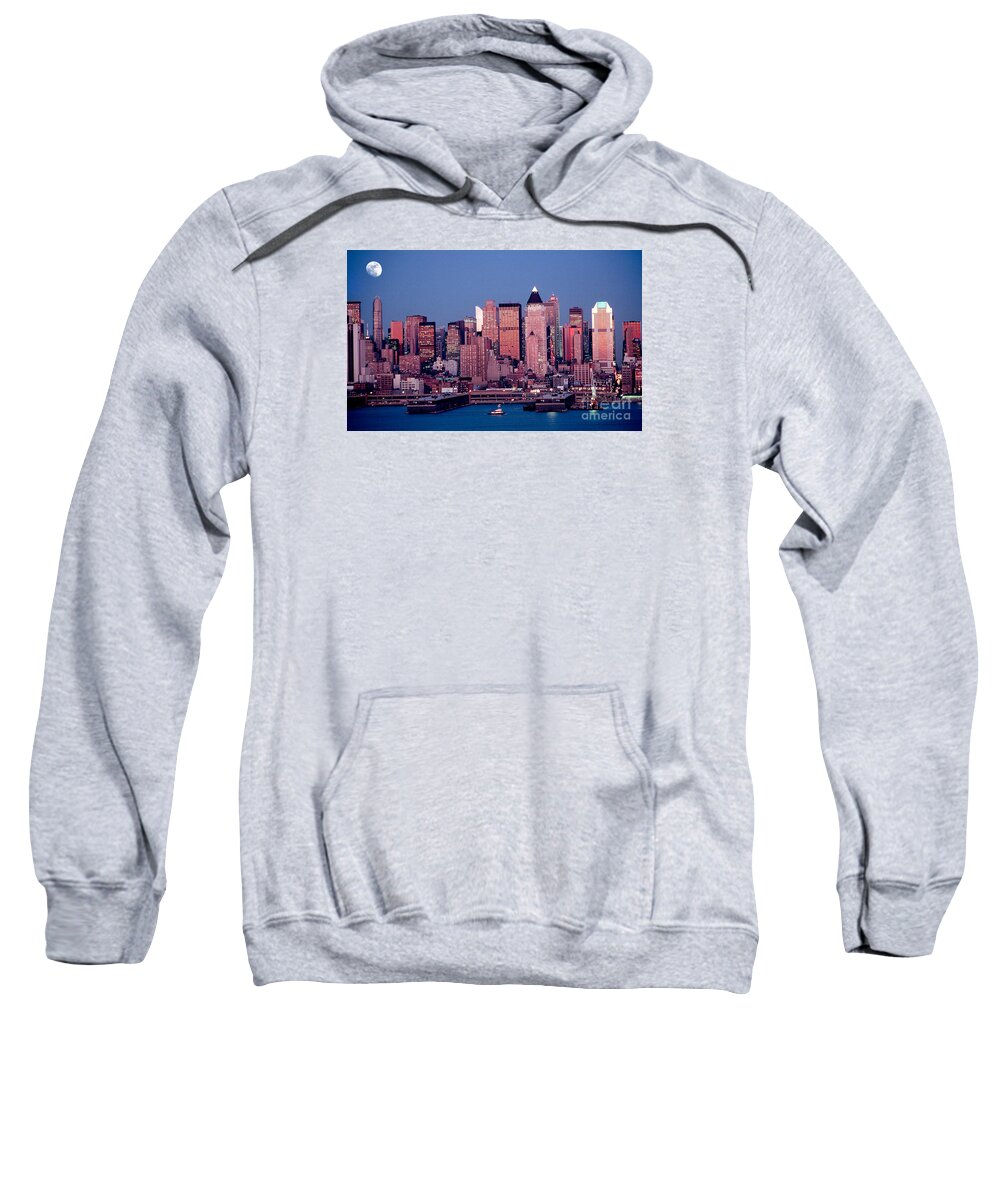 Nyc Sweatshirt featuring the photograph New York Skyline at Dusk by Anthony Sacco