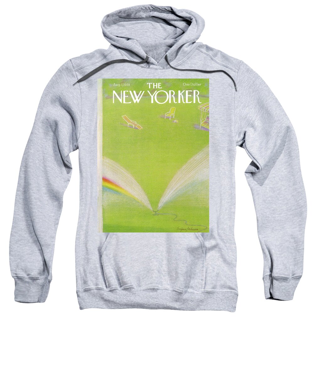 Eugene Mihaesco Emi Sweatshirt featuring the painting New Yorker August 7th, 1978 by Eugene Mihaesco
