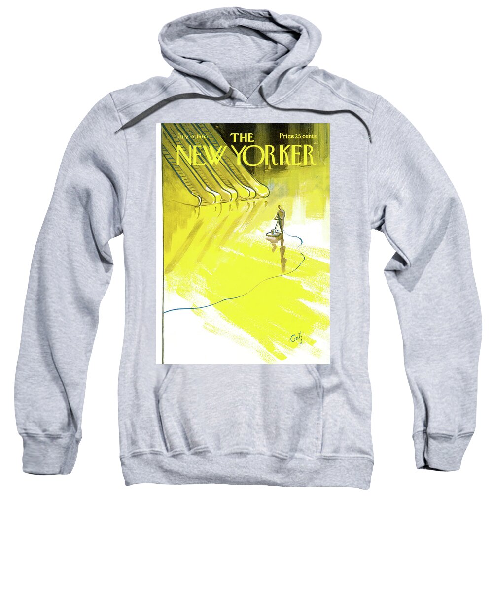 Work Sweatshirt featuring the painting New Yorker July 17th, 1965 by Arthur Getz