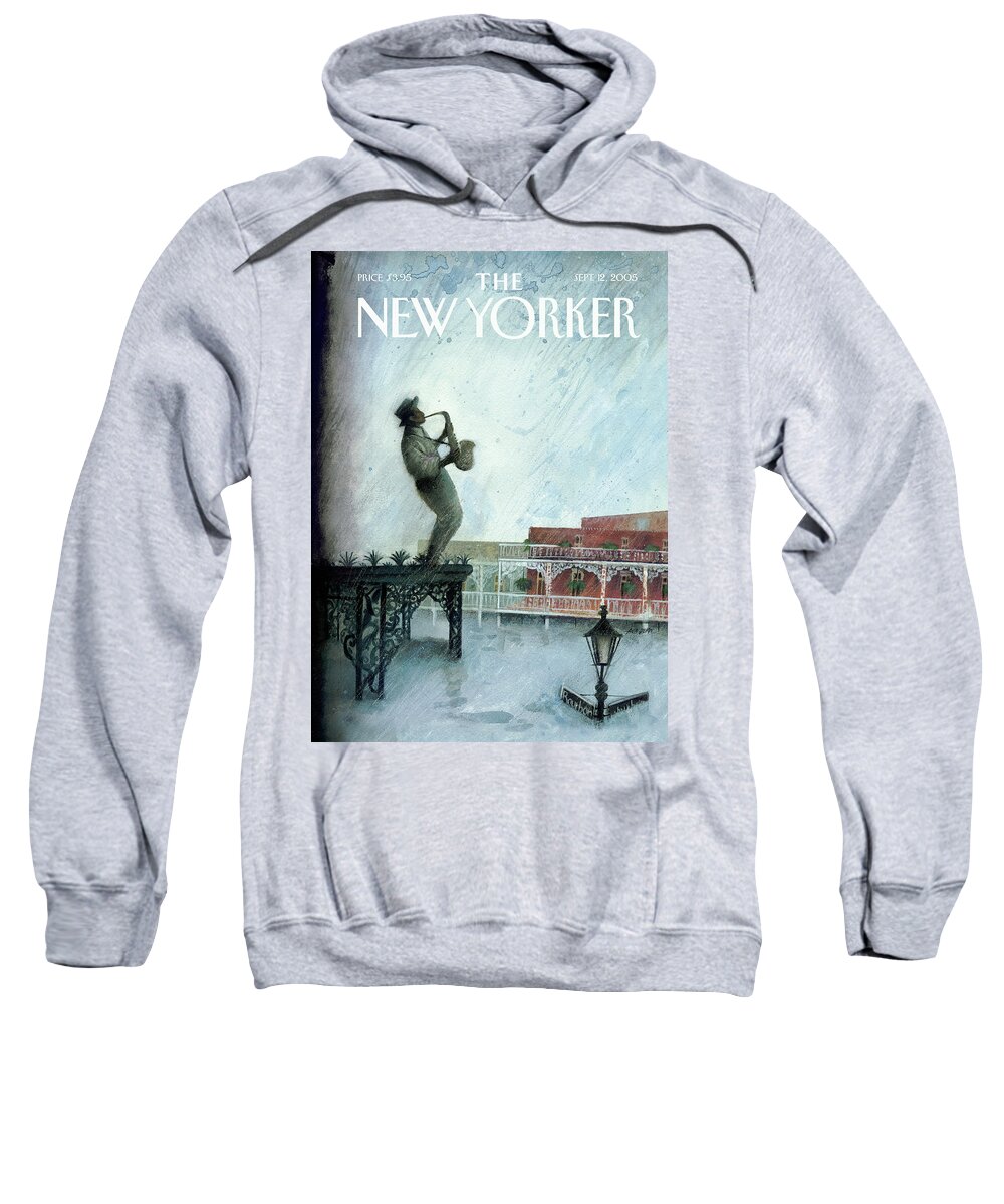 Nature Sweatshirt featuring the painting Requiem by Ana Juan