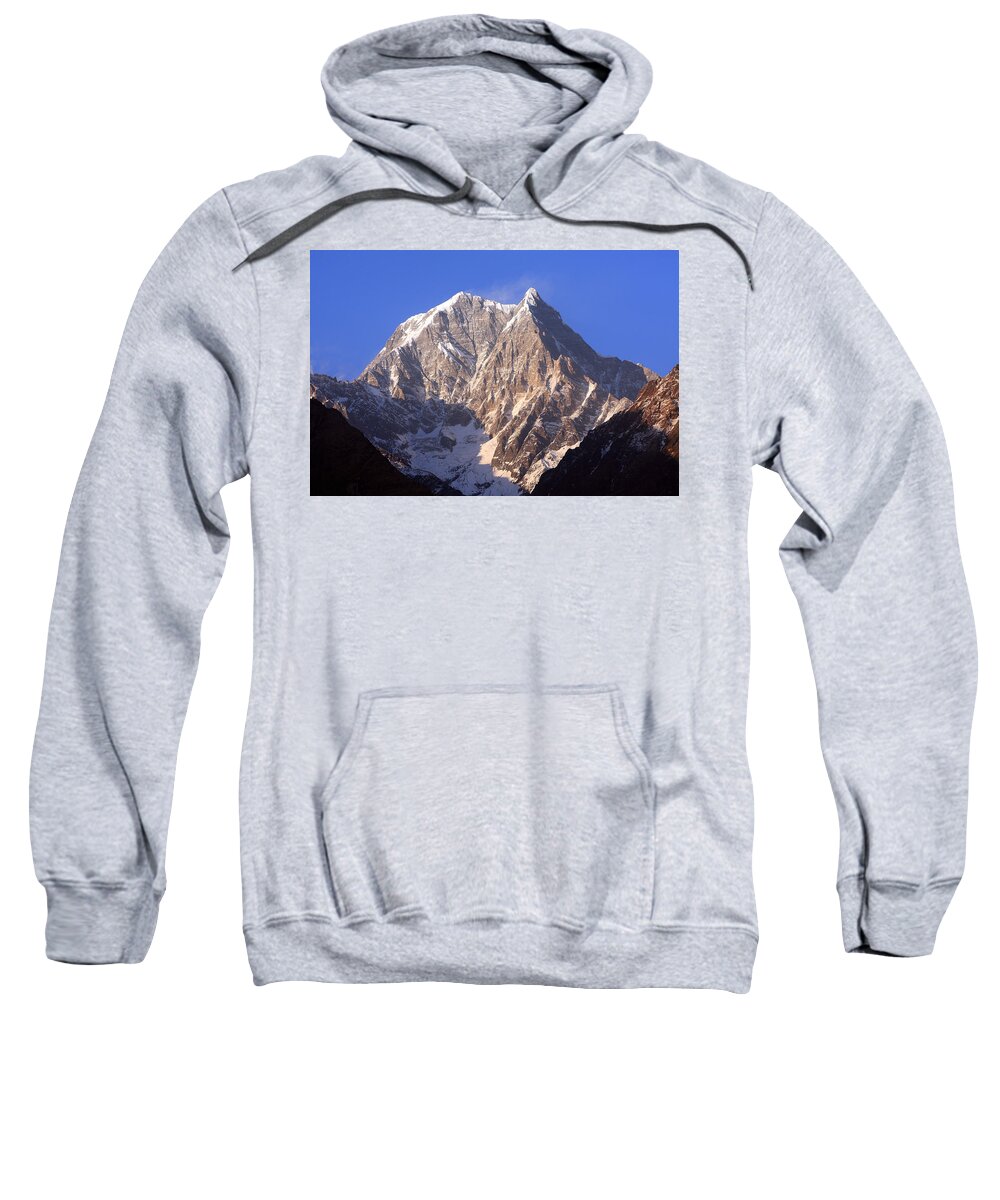 Nepal Sweatshirt featuring the photograph Nilgiri South 6839m by Aidan Moran