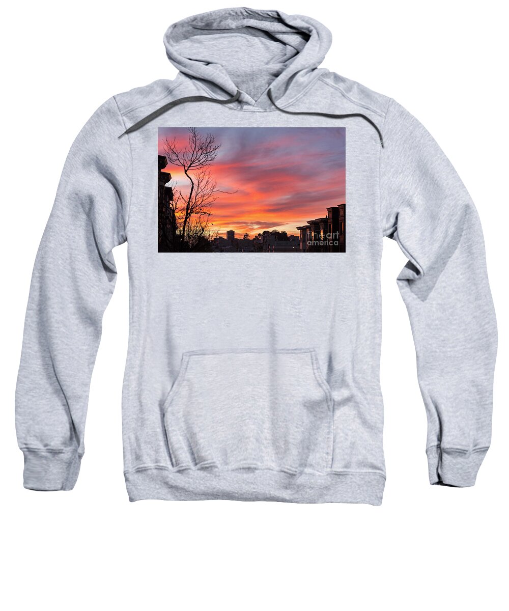 Nob Hill Sweatshirt featuring the photograph Nob Hill Sunset by Kate Brown