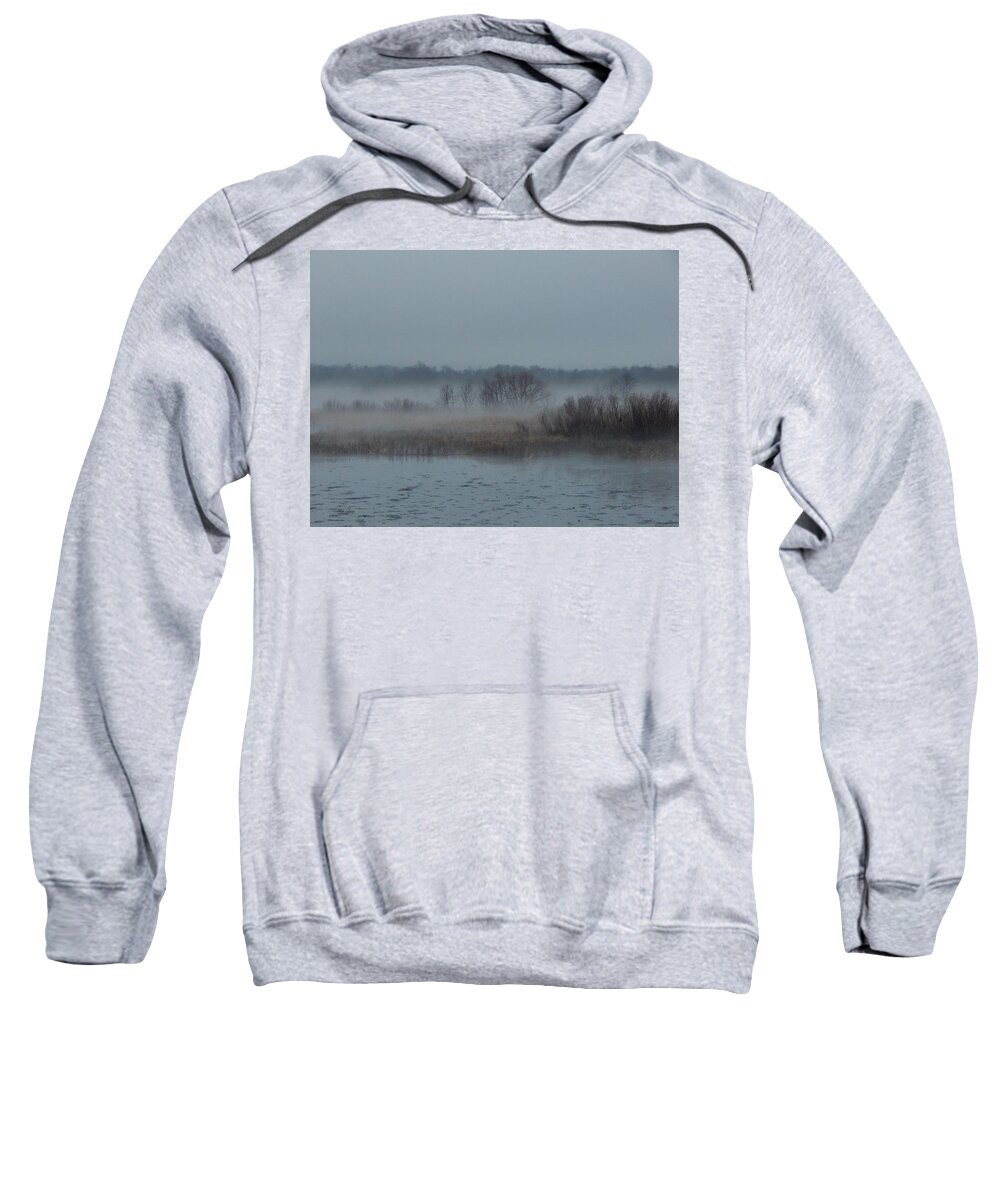 Autumn Sweatshirt featuring the photograph November Mist by Wild Thing