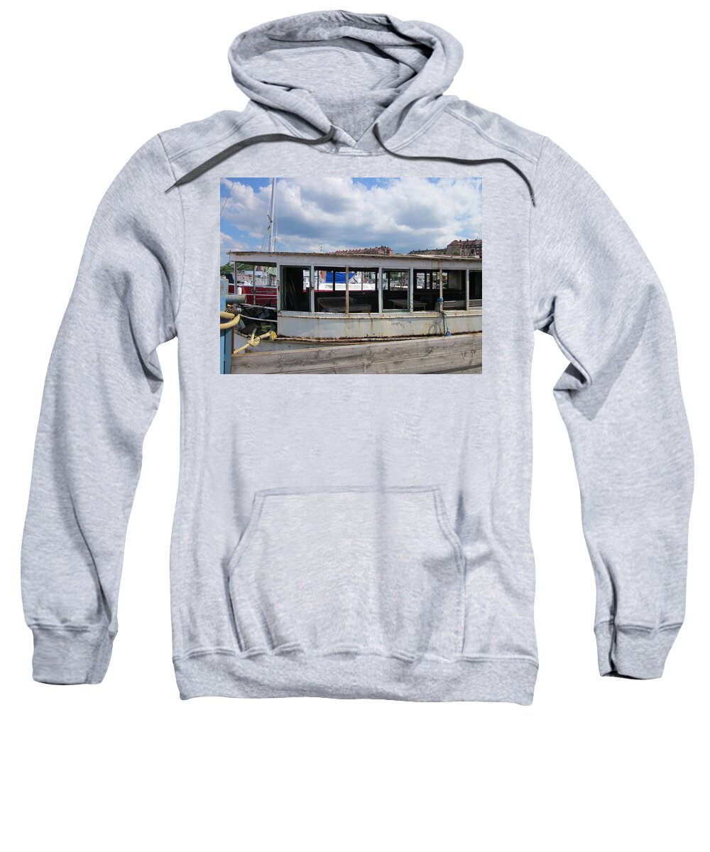 Boats Framed Prints Sweatshirt featuring the photograph Old love by Rosita Larsson