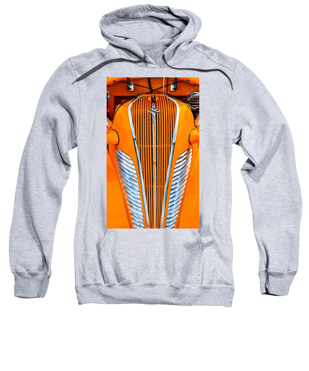 Terraplane Sweatshirt featuring the photograph Orange Terraplane by Carolyn Marshall