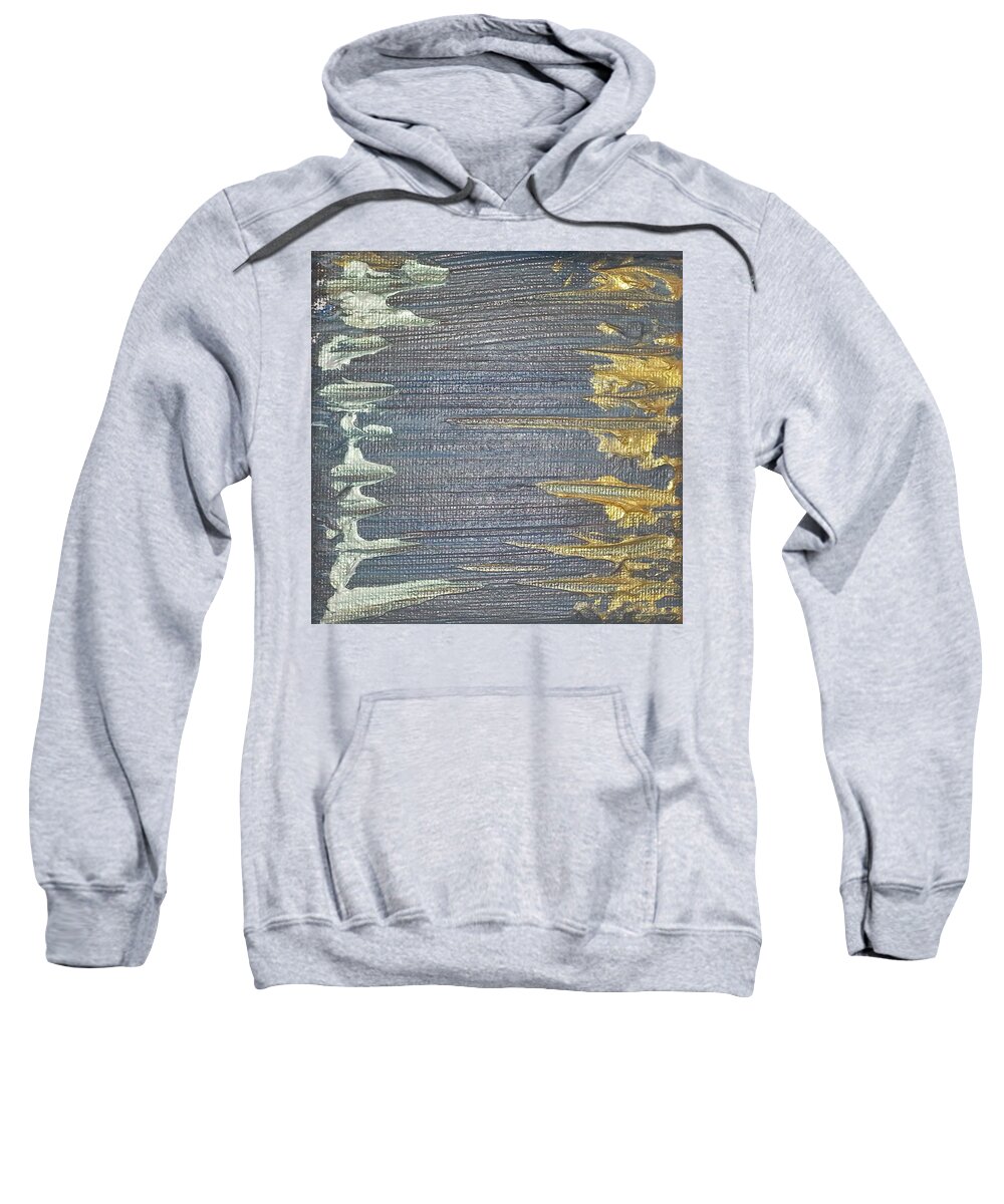 Abstract Painting Strcutured Mix Sweatshirt featuring the painting P1 by KUNST MIT HERZ Art with heart