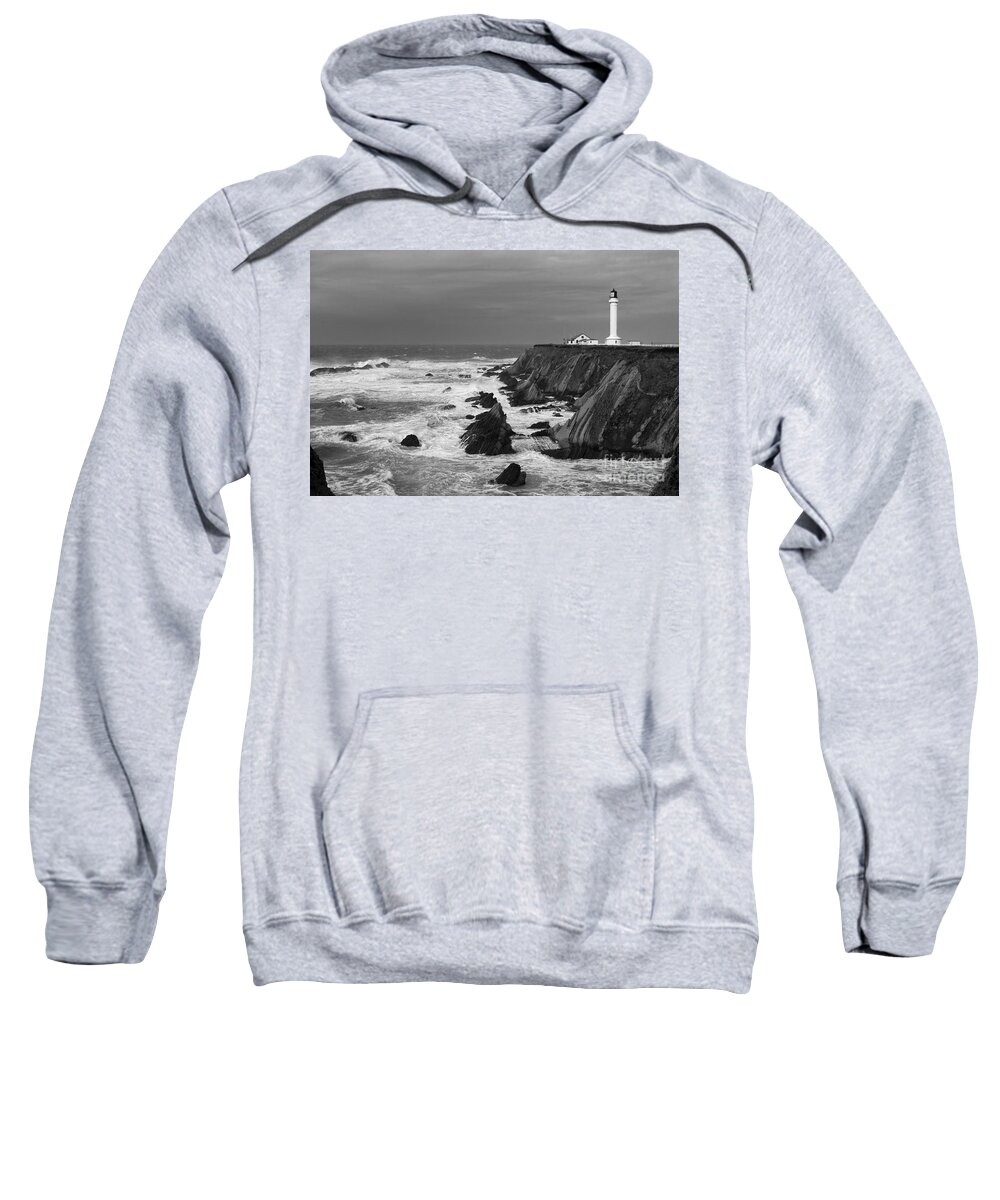 Point Arena Sweatshirt featuring the photograph Pacific Storm by Rick Pisio