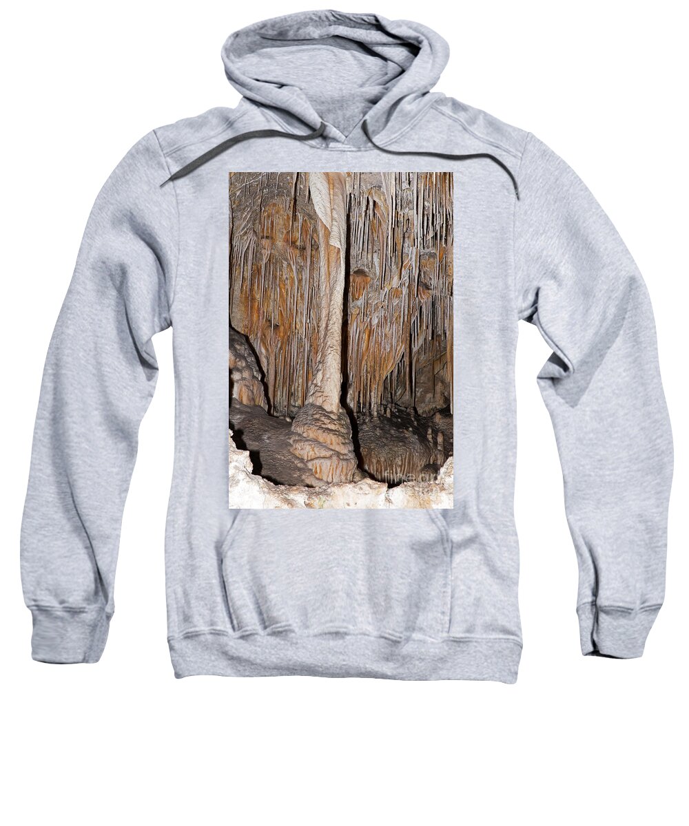 Carlsbad Sweatshirt featuring the photograph Painted Grotto Carlsbad Caverns National Park by Fred Stearns