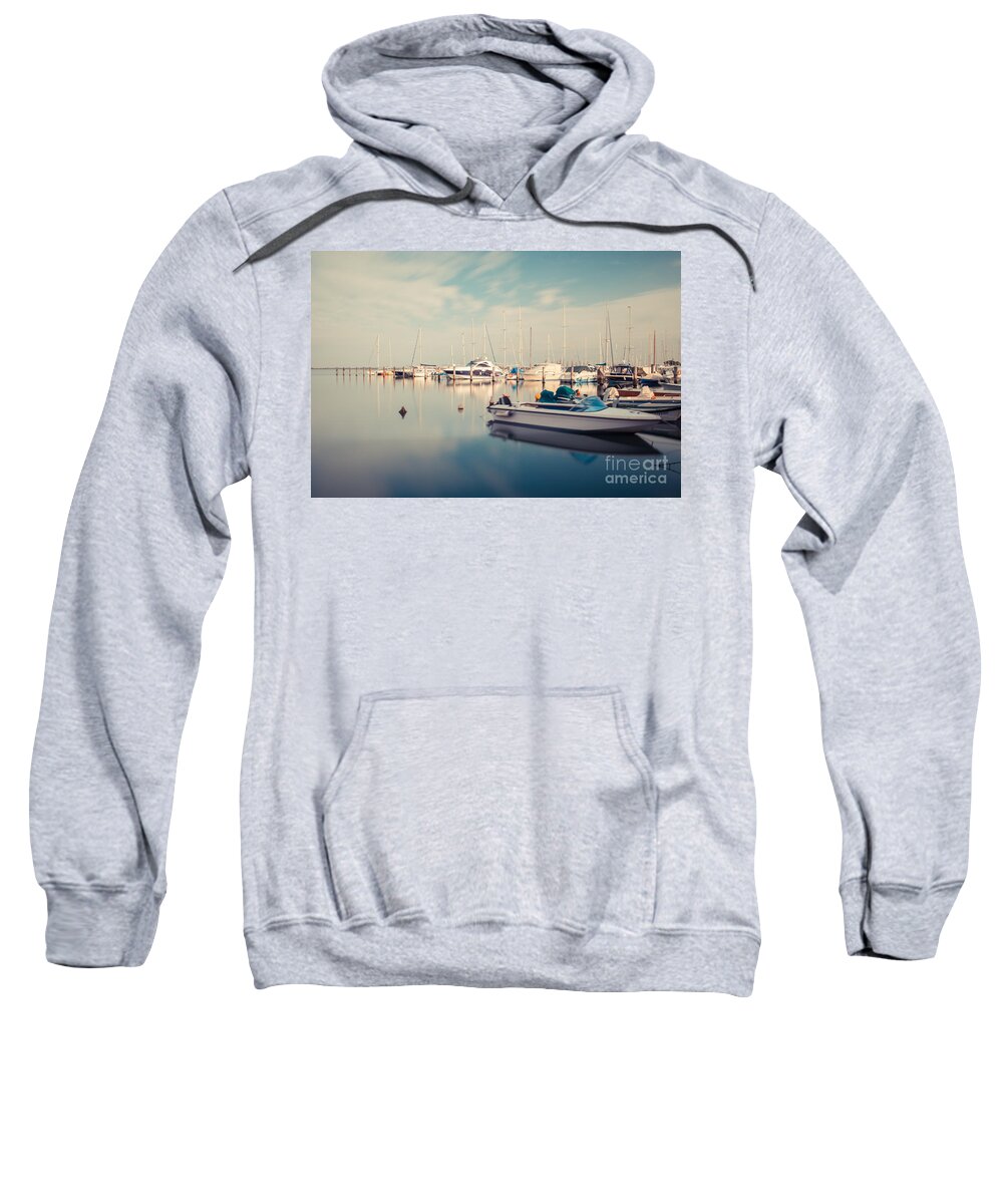 Grado Sweatshirt featuring the photograph Peaceful Harbour by Hannes Cmarits