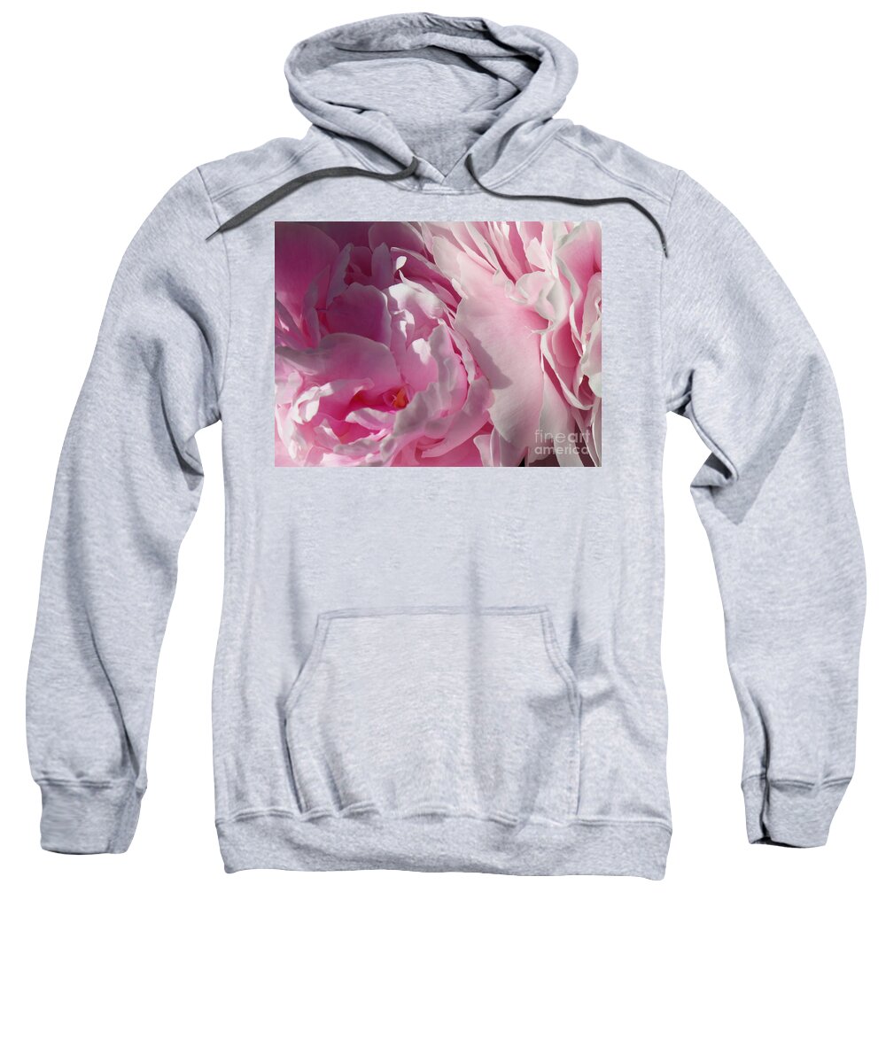 Pink Peonies Sweatshirt featuring the photograph Pink Peonies by HEVi FineArt