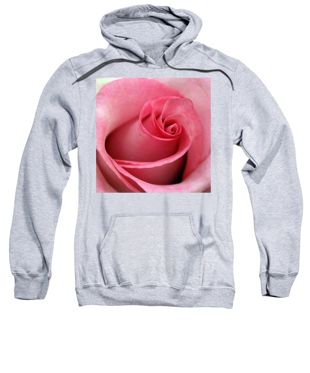 Skompski Sweatshirt featuring the photograph Pink Rose by Joseph Skompski