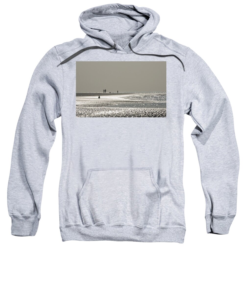 Seaside Sweatshirt featuring the photograph Quick silver by Spikey Mouse Photography