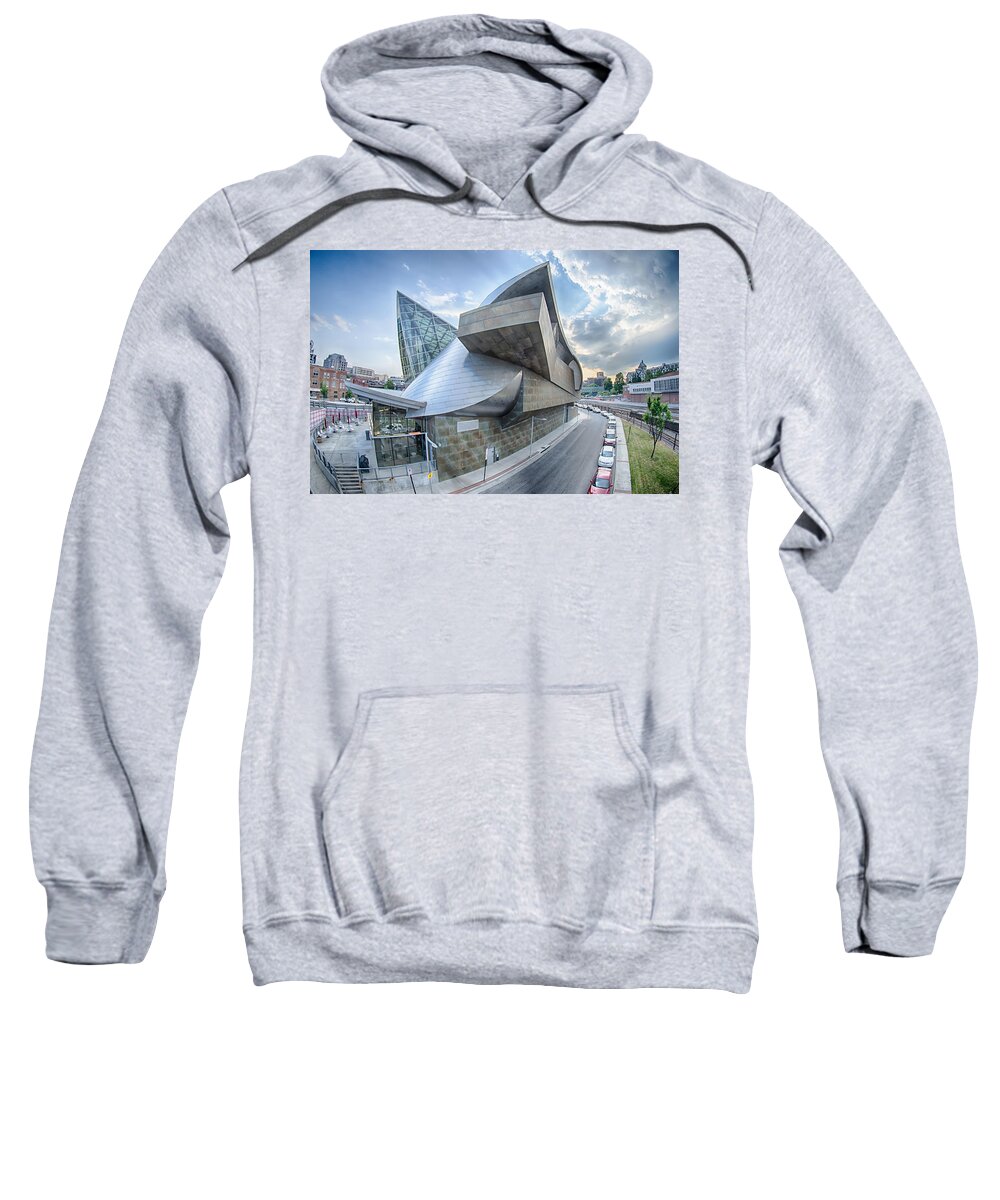 Appalachian Sweatshirt featuring the photograph Roanoke Virginia City Skyline In The Mountain Valley Of Appalach by Alex Grichenko