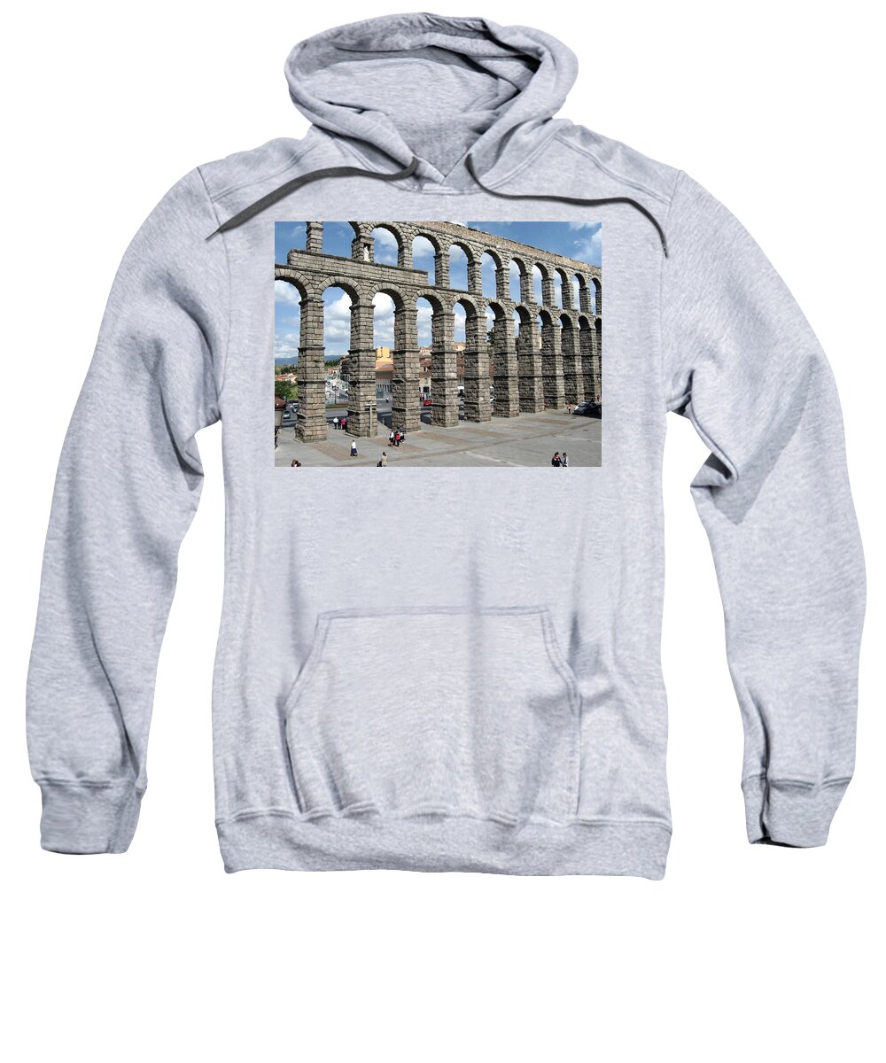 Roman Sweatshirt featuring the photograph Roman Aqueduct III by Farol Tomson