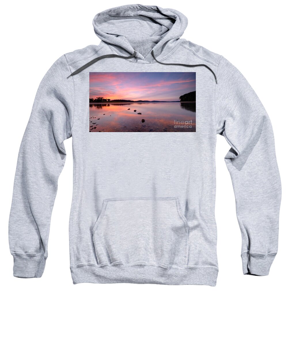 Round Valley At Dawn Sweatshirt featuring the photograph Round Valley at Dawn by Michael Ver Sprill