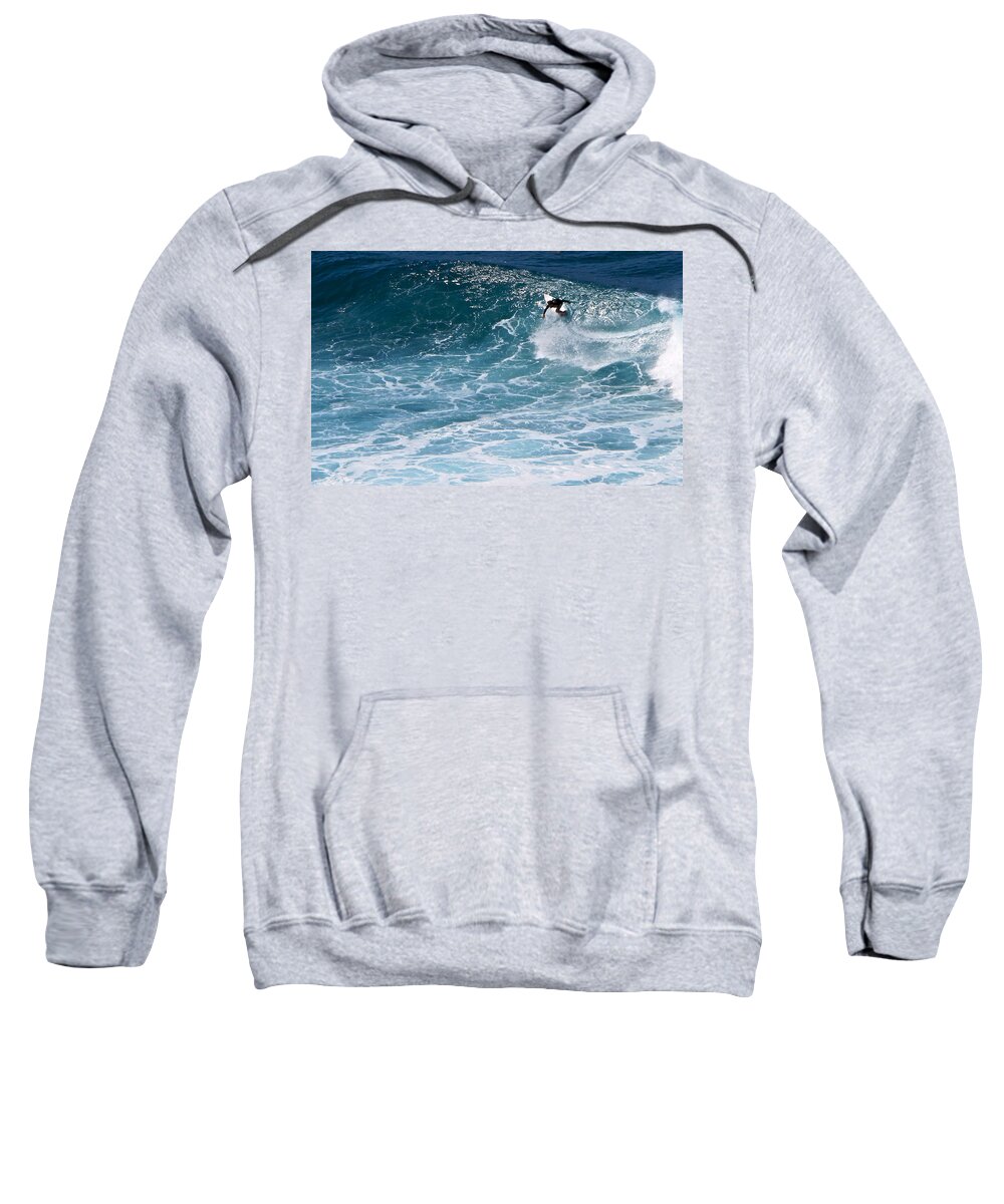 Surf Sweatshirt featuring the photograph S-Turns by Kathy Corday