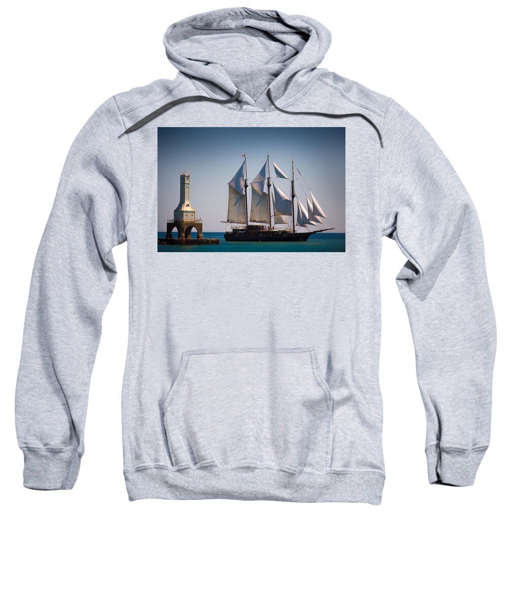 Peacemaker Sweatshirt featuring the photograph s/v Peacemaker by James Meyer