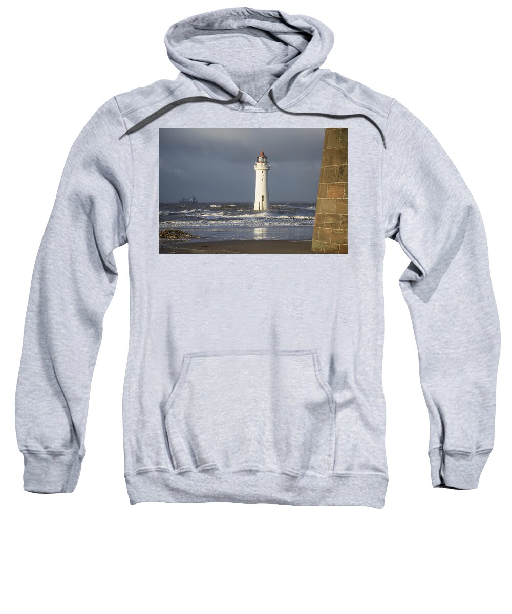 Sea Sweatshirt featuring the photograph Safely Past by Spikey Mouse Photography