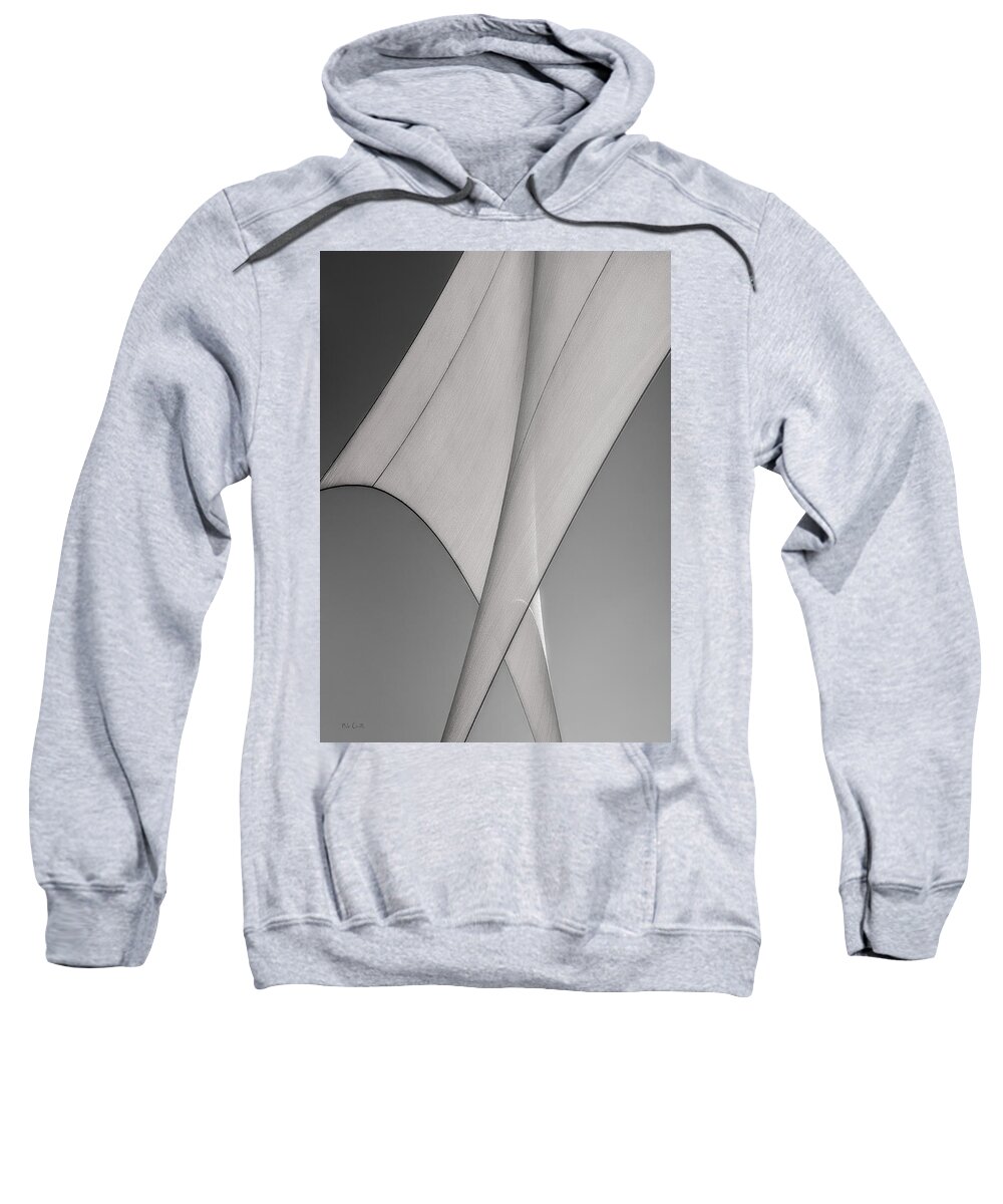 Abstract Sweatshirt featuring the photograph Sailcloth Abstract Number 3 by Bob Orsillo
