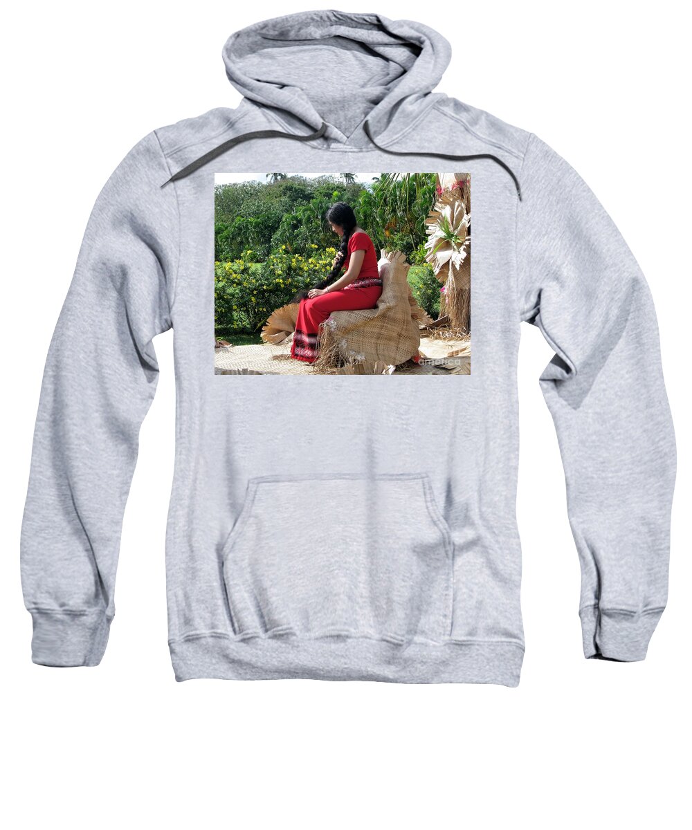 People Sweatshirt featuring the photograph Samoa's Beauty by Jola Martysz