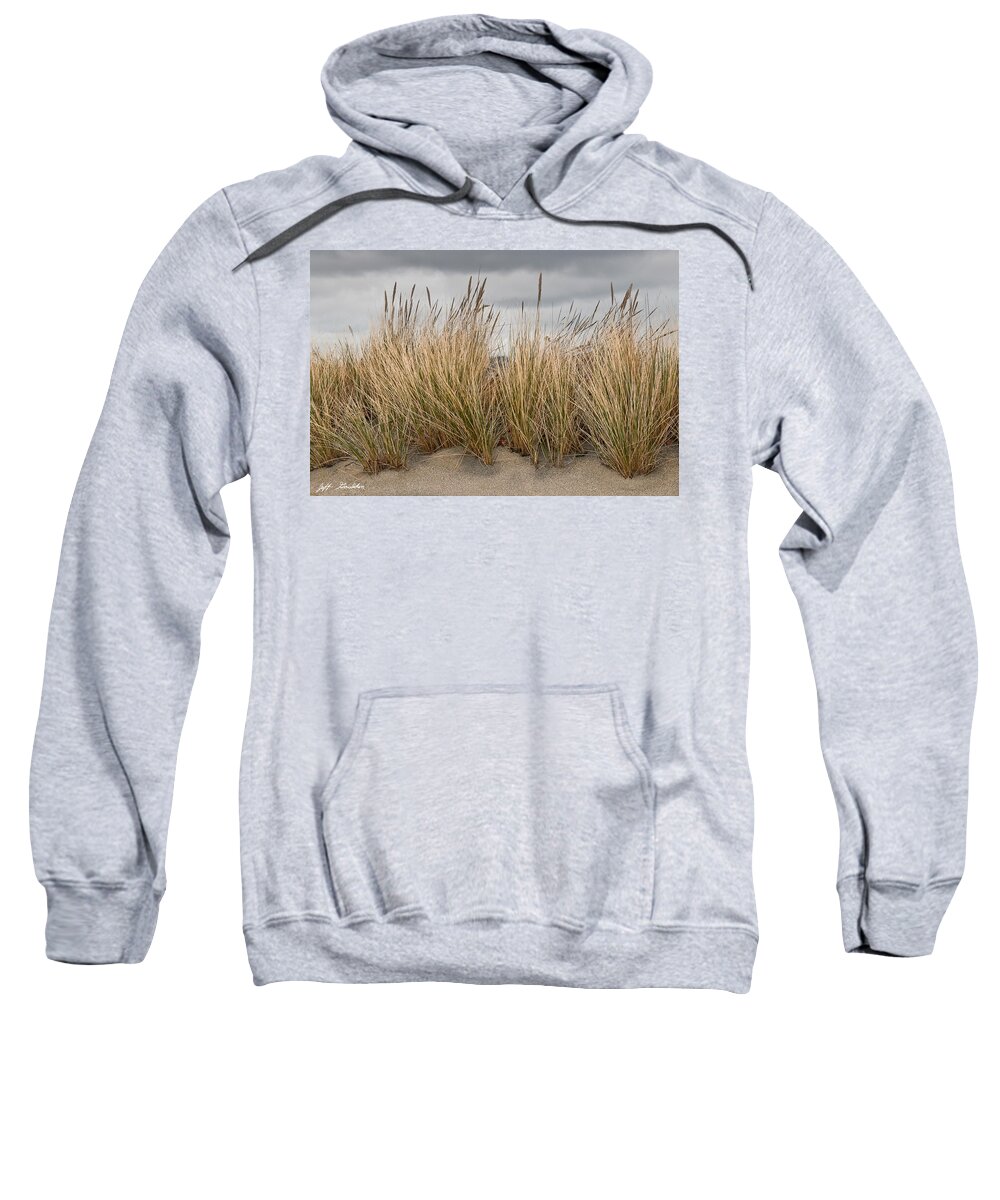 Beauty In Nature Sweatshirt featuring the photograph Sea Grass and Sand by Jeff Goulden