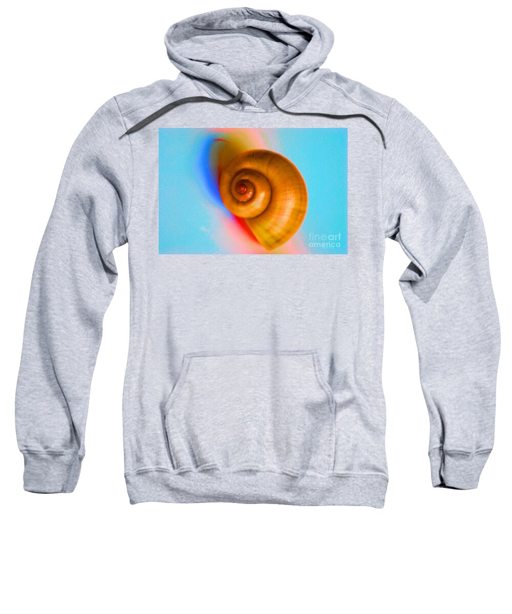 Shell Sweatshirt featuring the digital art Shell by Oksana Semenchenko