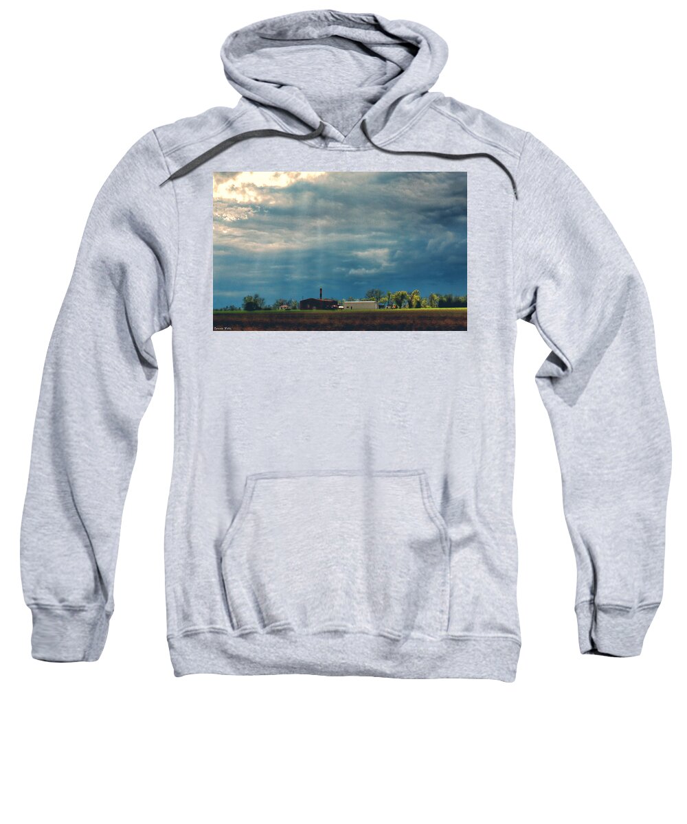 Clouds Sweatshirt featuring the photograph Showers of Blessings by Bonnie Willis