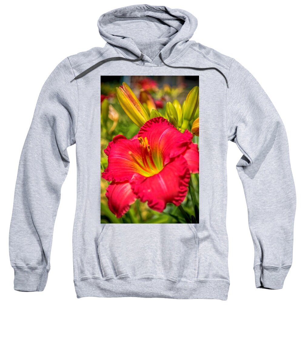 Lily Sweatshirt featuring the photograph Simple Lily by James Meyer