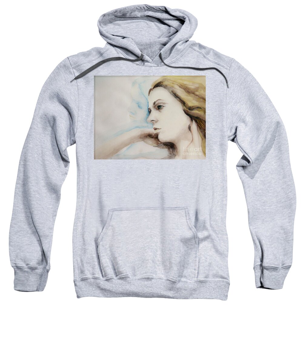 Painting Sweatshirt featuring the painting Something More by Rory Siegel