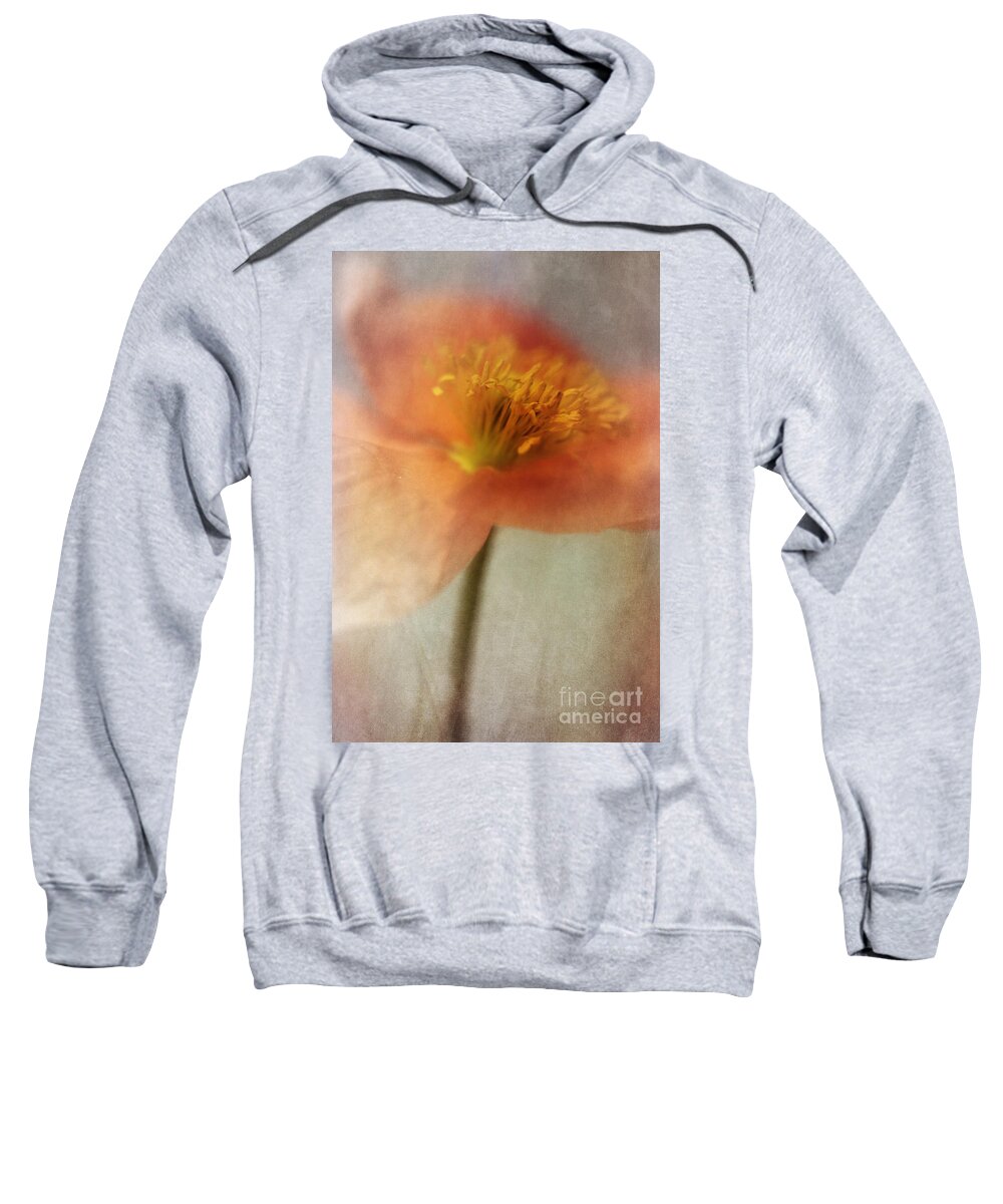 Abstraction Sweatshirt featuring the photograph Soulful Poppy by Priska Wettstein