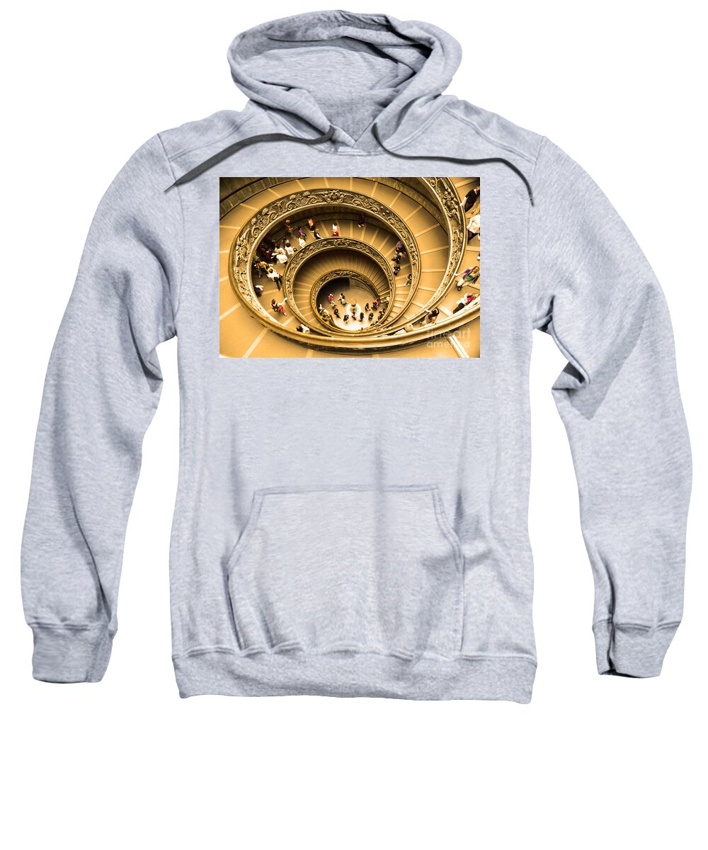 Vatican Museum Sweatshirt featuring the photograph Spiral Staircase by Stefano Senise