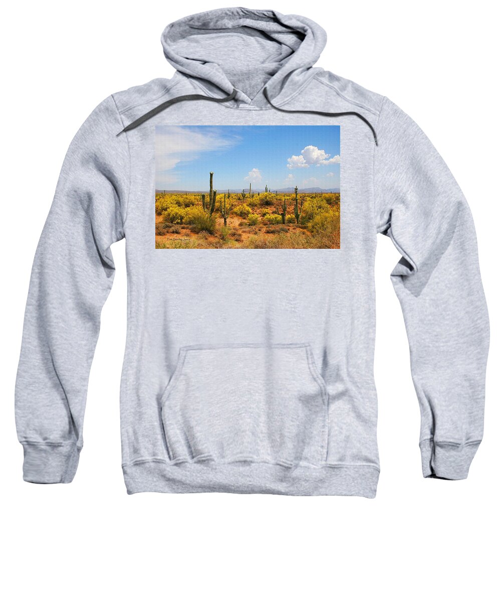 Spring Time On The Rolls. Arizona Sweatshirt featuring the digital art Spring Time On The Rolls - Arizona. by Tom Janca