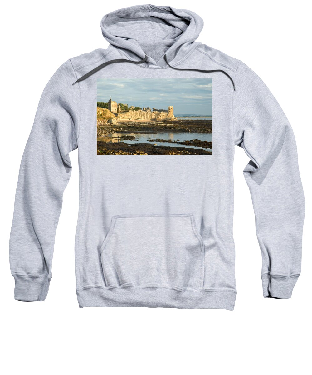 St. Andrews Sweatshirt featuring the photograph St Andrews Castle by Jeremy Voisey