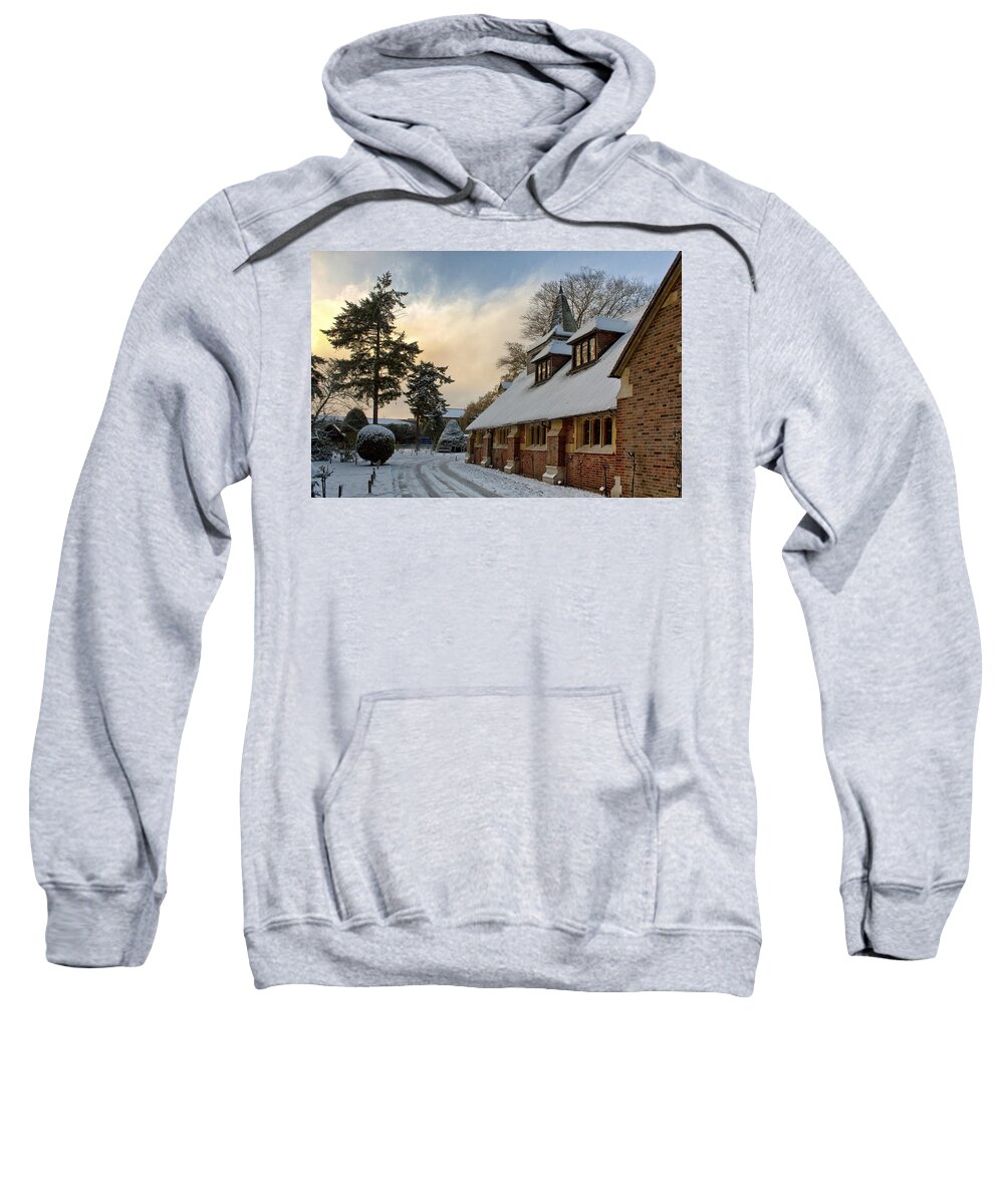 Shirley Mitchell Sweatshirt featuring the photograph St Andrews church Surrey by Shirley Mitchell