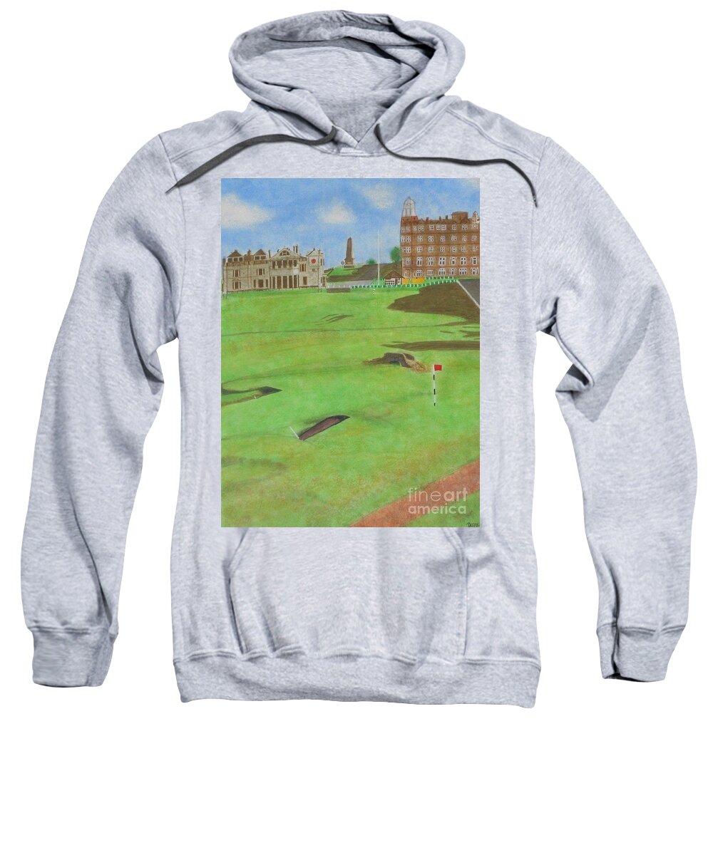 St. Andrews Sweatshirt featuring the painting St. Andrews by Denise Railey