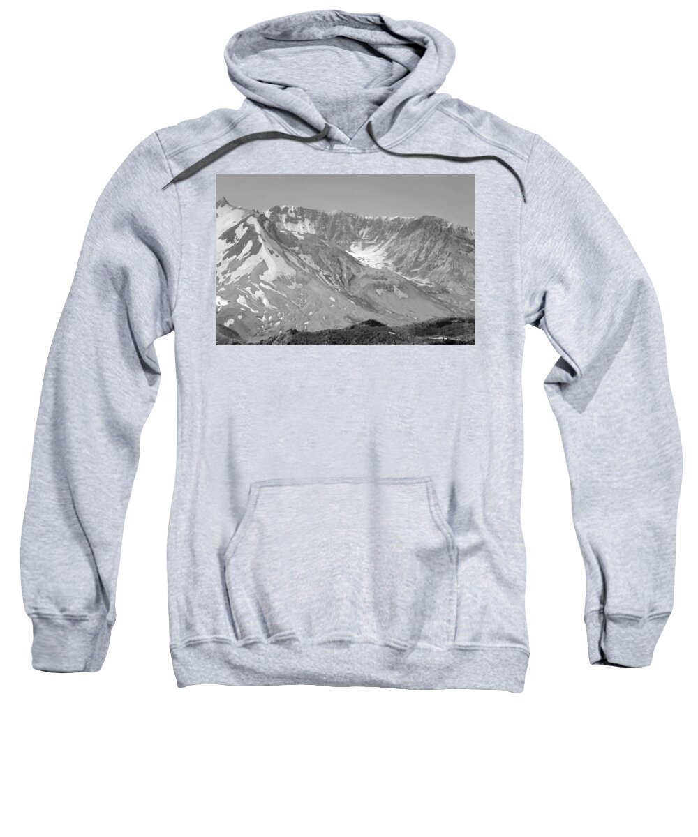 Volcano Sweatshirt featuring the photograph St. Helen's Crater by Tikvah's Hope