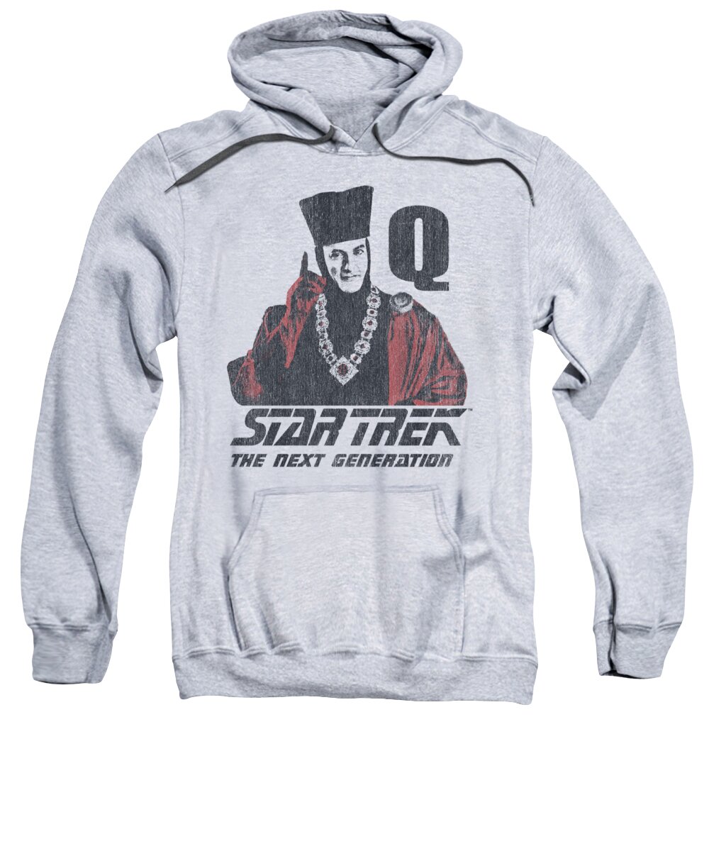 Star Trek Sweatshirt featuring the digital art Star Trek - Q Point by Brand A