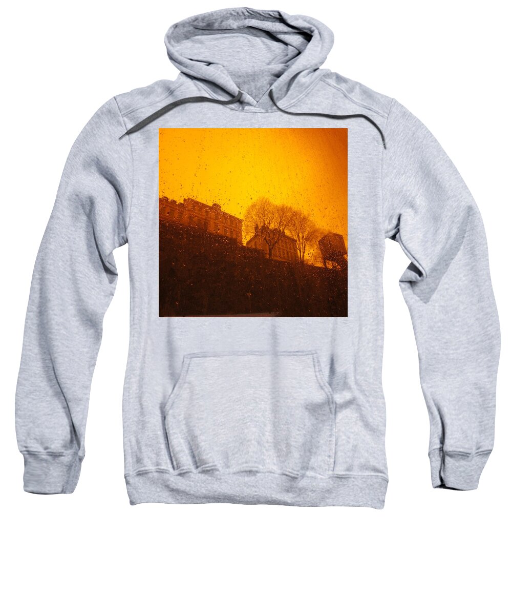 Raindrops Sweatshirt featuring the photograph Stockholm the heights of south in silhouette by Rosita Larsson