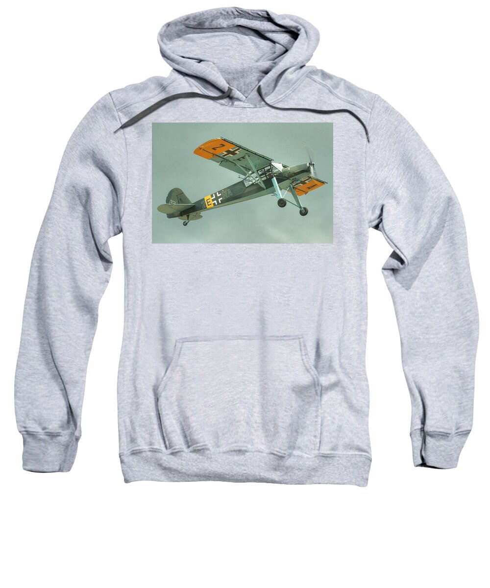 Fieseler Storch Sweatshirt featuring the photograph Storch by Jeff Cook