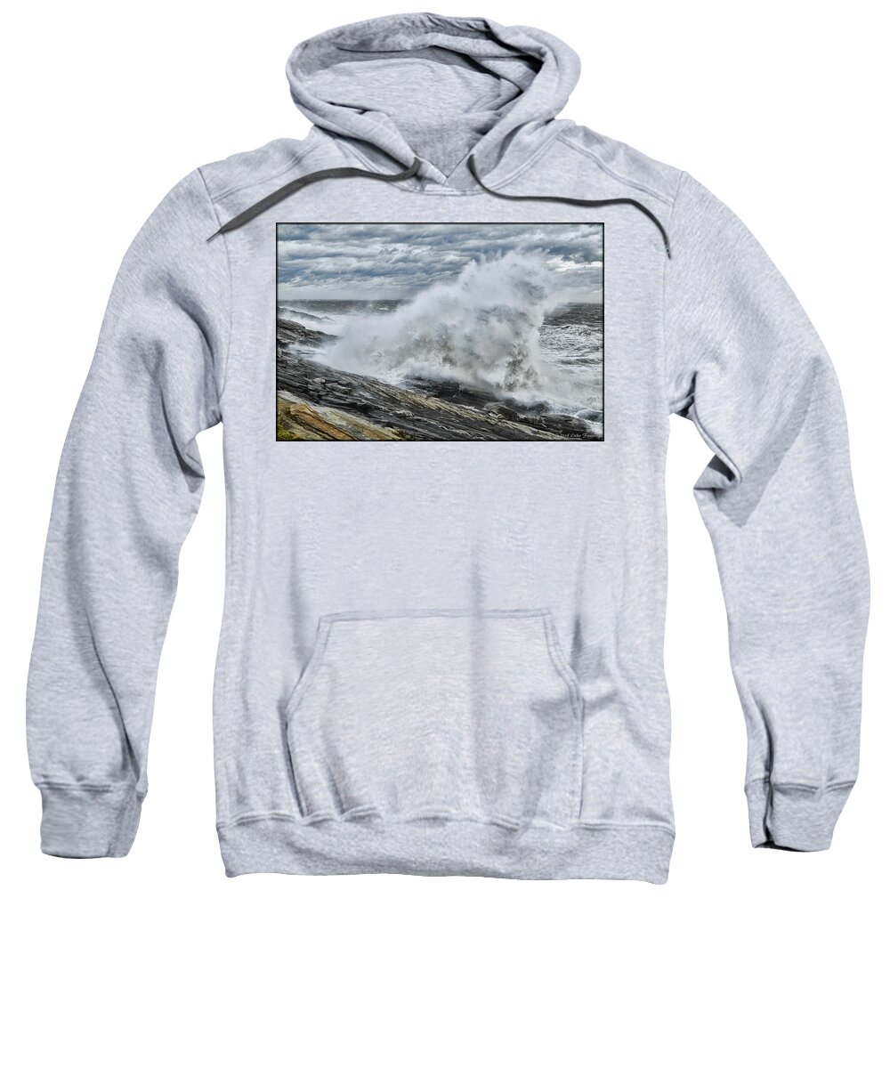 Water Sweatshirt featuring the photograph Stormy Seas by Erika Fawcett