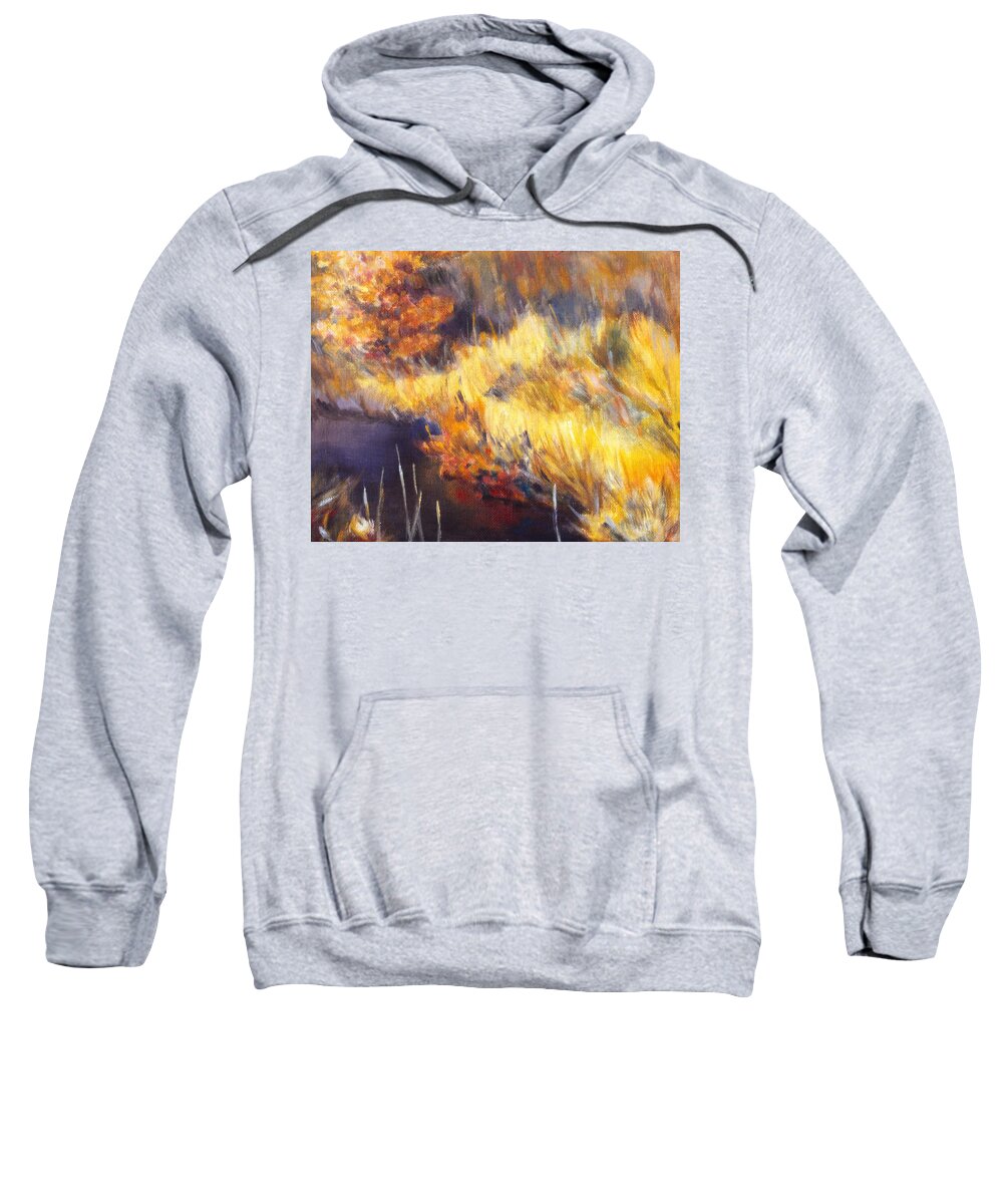 Stream Sweatshirt featuring the painting Stream by Kendall Kessler