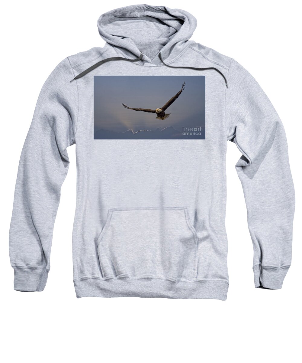 Eagle Sweatshirt featuring the photograph Strength Of An Eagle by Deborah Benoit